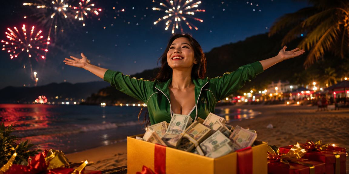Người dùng xem kết quả cá cược tại bãi biển Côn Đảo