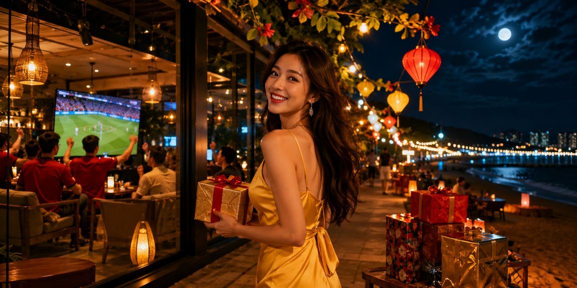Người dùng Đà Nẵng xem khuyến mãi cá cược bóng đá tại chợ đêm