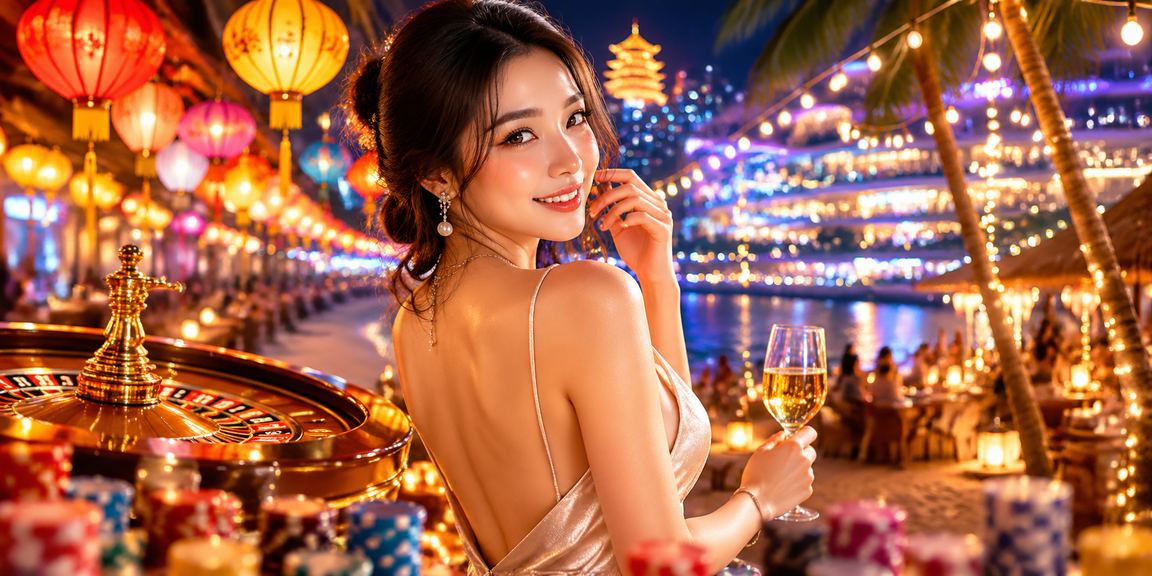 Người dùng Huế chơi roulette online tại chợ đêm với điện thoại
